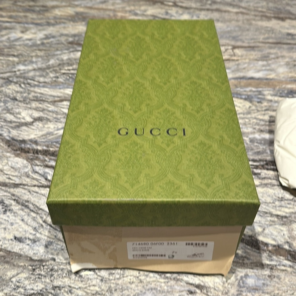 GUCCI BRAND NEW WAXED CALF BROWN SUGAR LOAFERS - Gucci size 7.5/US 9 - Picture 9 of 9